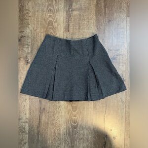 Abercrombie & Fitch Black & White Wool Blend Mini Skort / Size Small